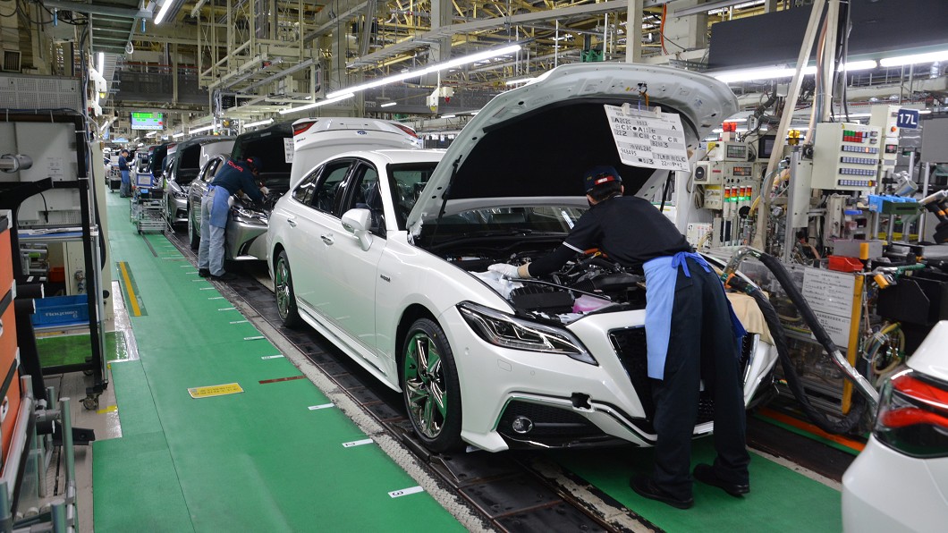 日本Toyota產線從8月底開始進行產能調節,以因應零件短缺影響。(圖片來源/ Toyota)