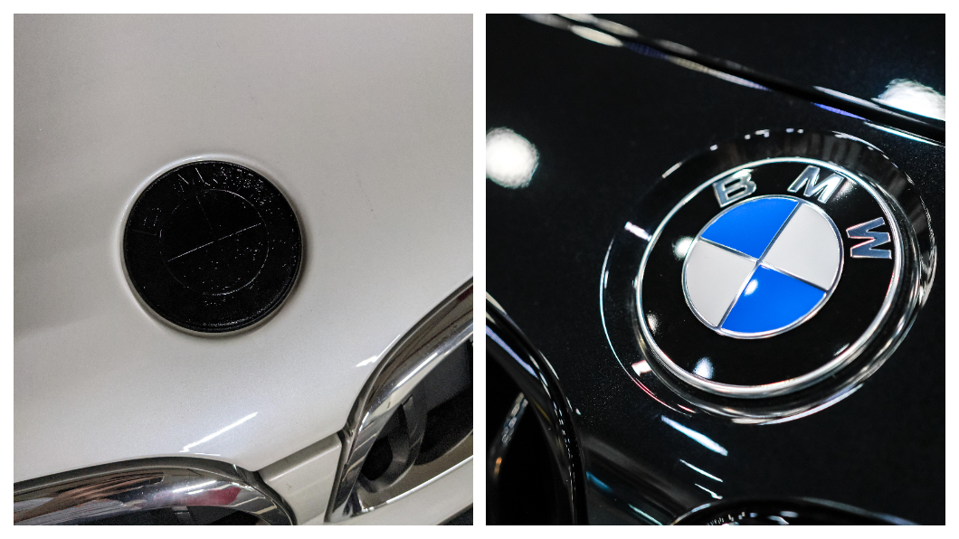 BMW車標疑遭惡作劇塗黑 豪華車Logo特別容易被惡搞?