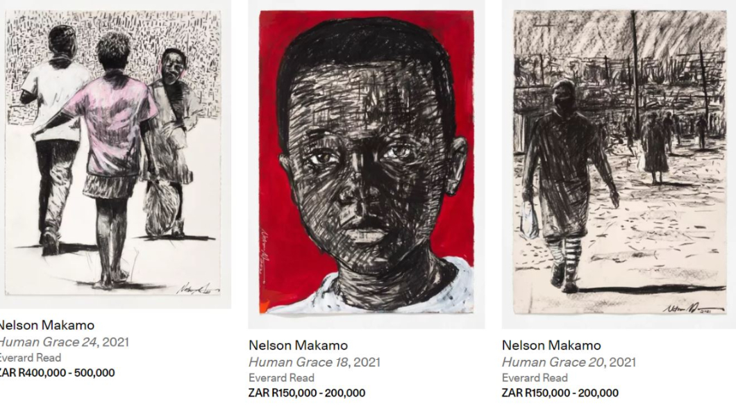 身為知名的非州文化藝術家,Nelson Makamo的畫作所費不貲。(圖片來源/ Artsy