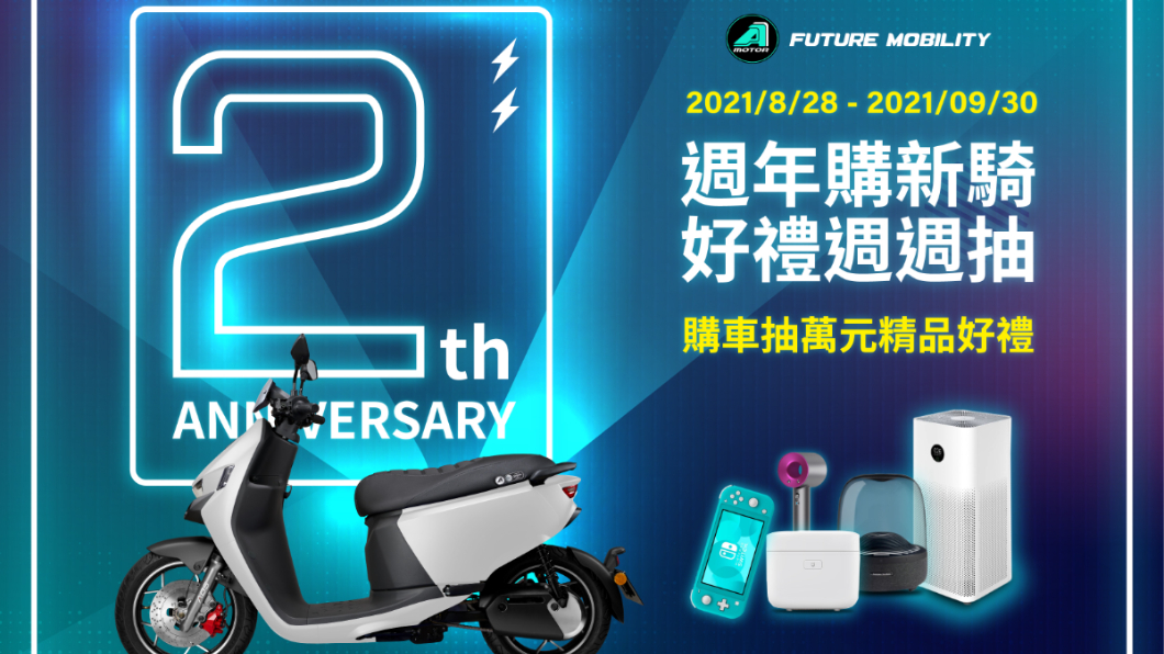 宏佳騰電車兩周年週週抽好禮 限量智慧儀表享優惠升級價