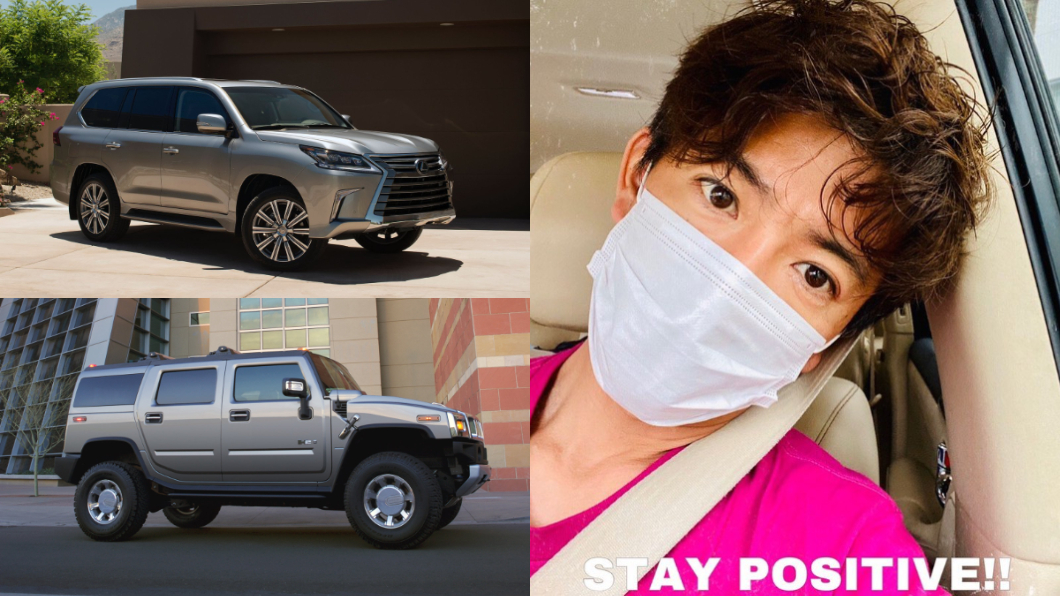 木村先後擁有過多款LSUV車款。(圖片來源/ Lexus、Hummer、木村拓哉IG)