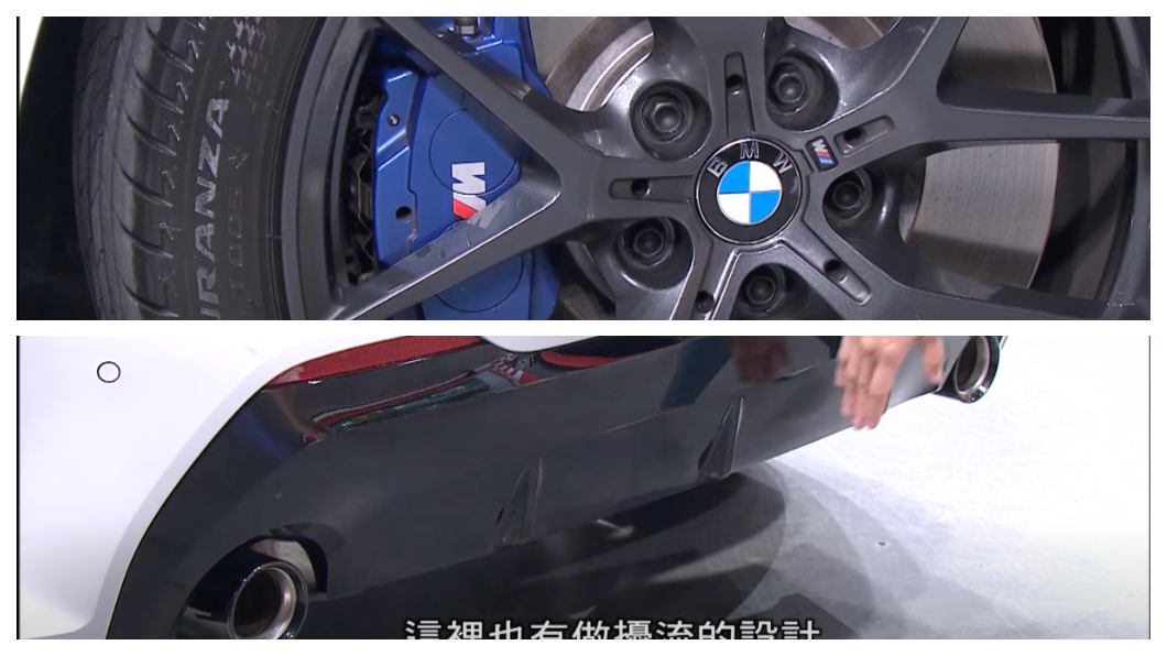 M款鋁圈與煞車,還有斗大的雙出排氣管,為120i Edition M增添帥氣。(圖片來源/ 地球黃金線)