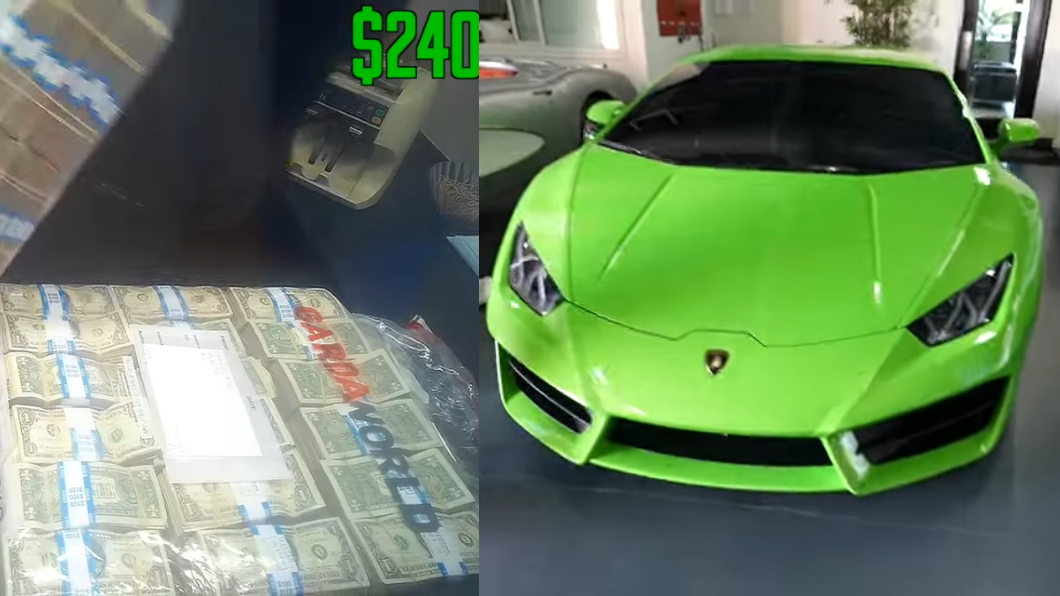現金買藍寶堅尼不夠狂 通通用1美元紙鈔才誇張