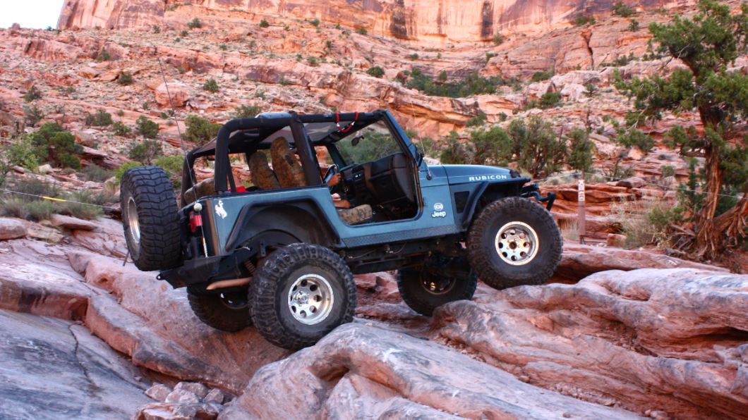 Jeep Wrangler Rubicon在Moab行雲流水。(圖片來源/ Jeep)