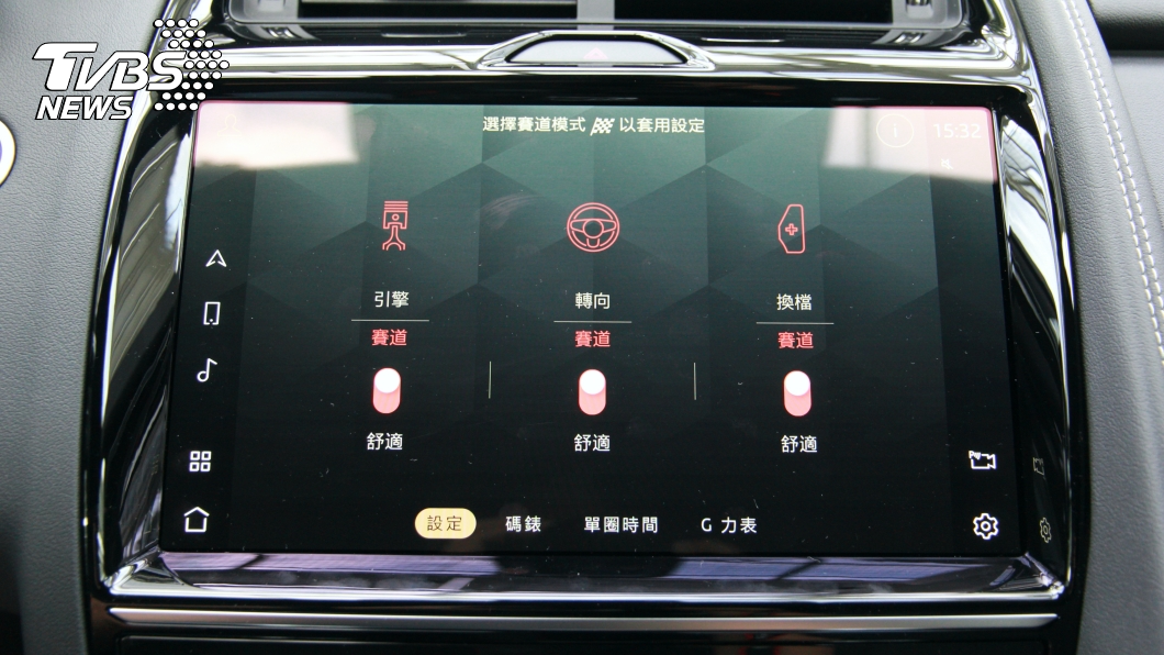 如果車上有選配電子避震器,則可以透過個人化模式進行設定。(圖片來源/ TVBS)