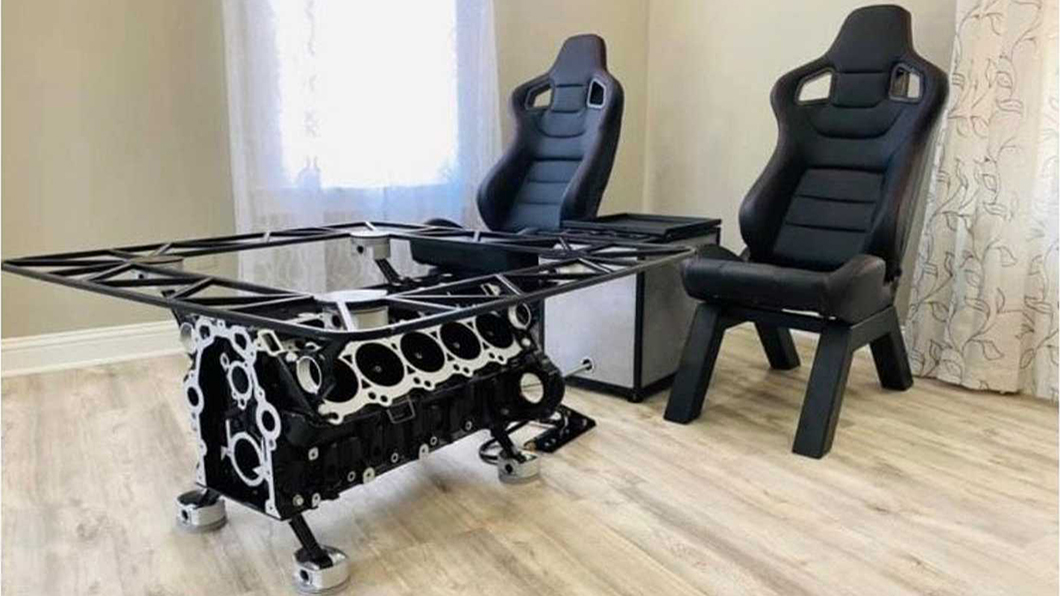 這張咖啡桌會噴火! Viper V10引擎改裝噴火桌愈喝愈「火大」