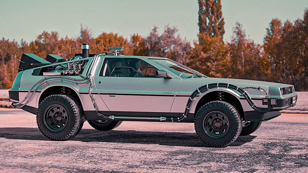 只可惜跨界版DeLorean並非實車，而是電腦合成影像。(圖片來源/ IG-BradBuilds)