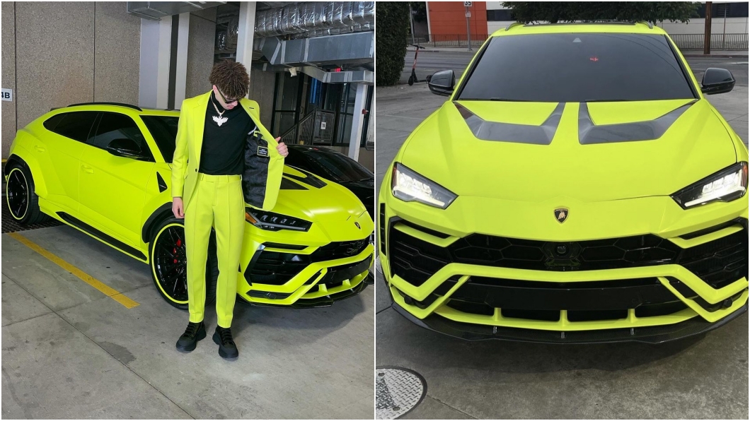 LaMelo Ball開幕戰服裝成亮點! 都是為了搭配他全新的藍寶堅尼Urus