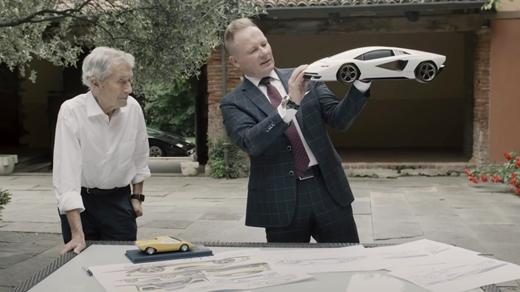 Marcello Gandini名列全球最偉大汽車設計師之一,作品包括Quattroporte、布加提EB110及Lamborghini Miura、Murcielago及世紀神牛Countach等。 (圖片來源/ Lamborghini)
