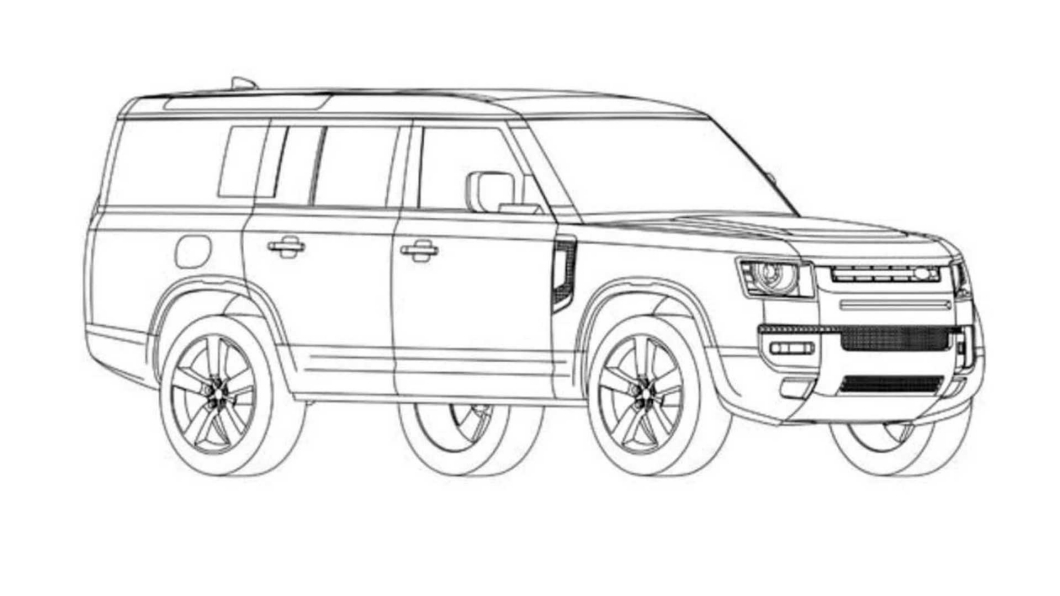 Defender 130專利圖曝光！　是款車長5.1米的越野悍將