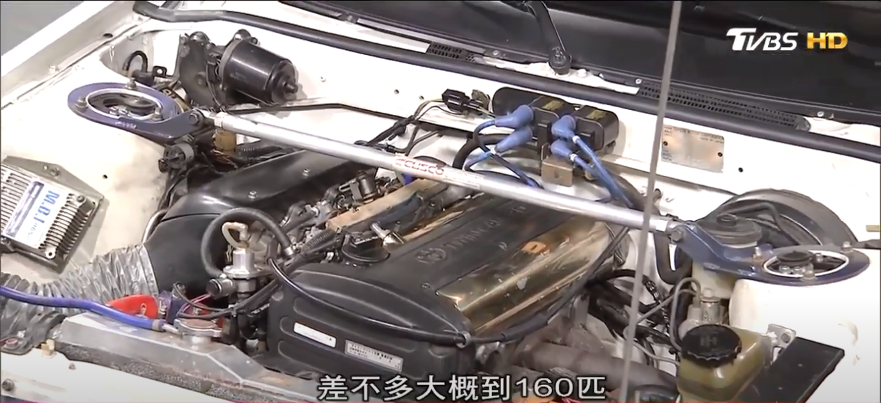 車主的AE86配置20V四喉直噴版本引擎,馬力約為160匹。(圖片來源/ 地球黃金線)