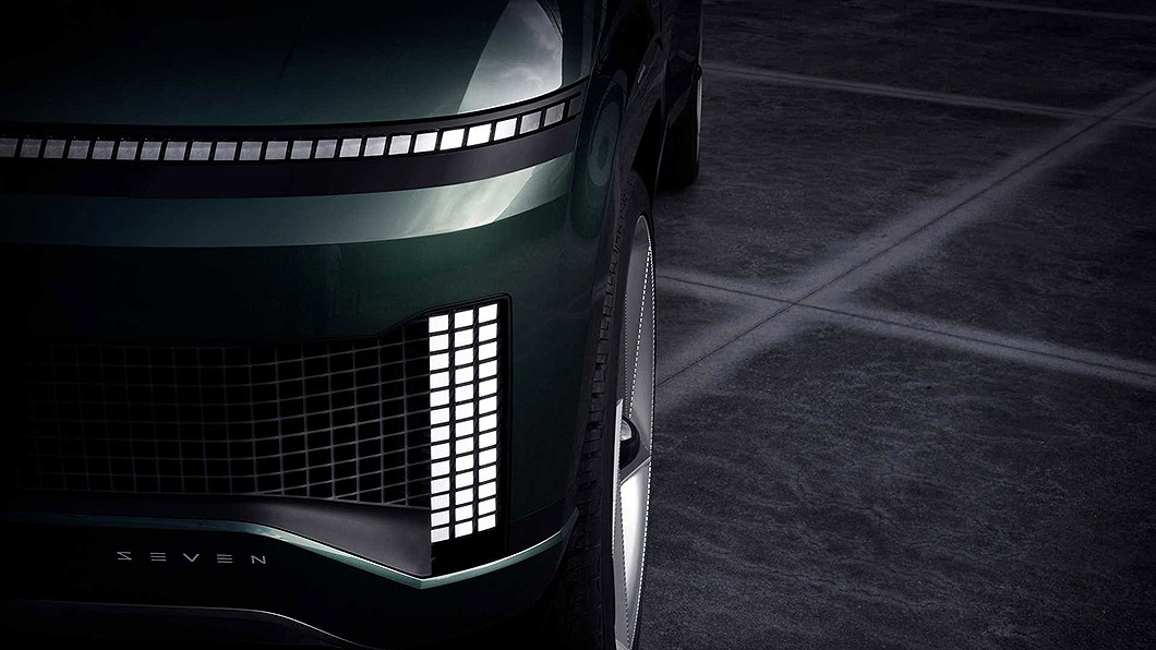 Hyundai Seven Concept獨特燈組設計，帶來濃厚科技感。(圖片來源/ Hyundai)