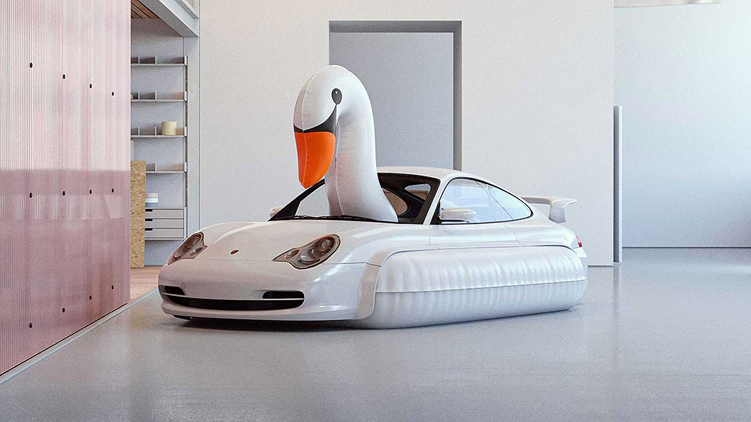 Porsche天鵝氣墊船3D藝術　原廠居然實體化了！