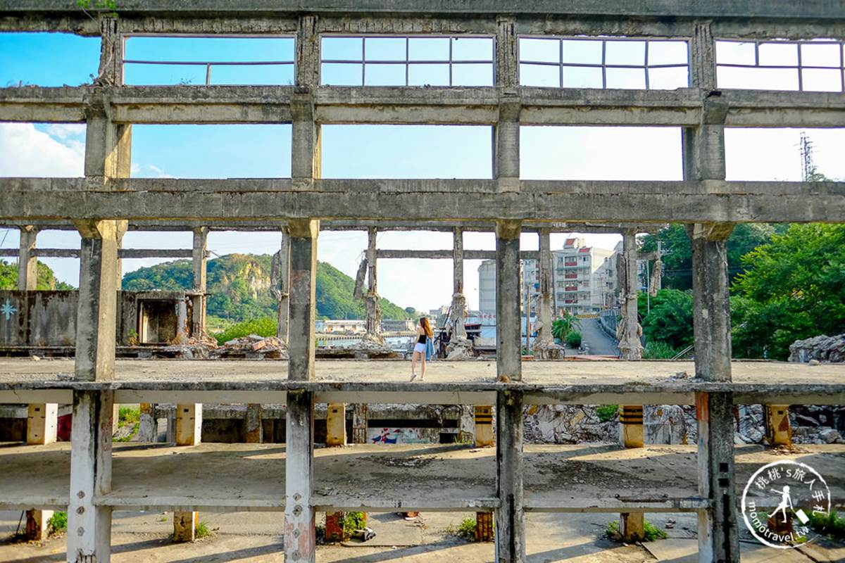 「阿根納造船廠」廢墟是基隆打卡秘境。(圖/桃桃's旅人手札提供)