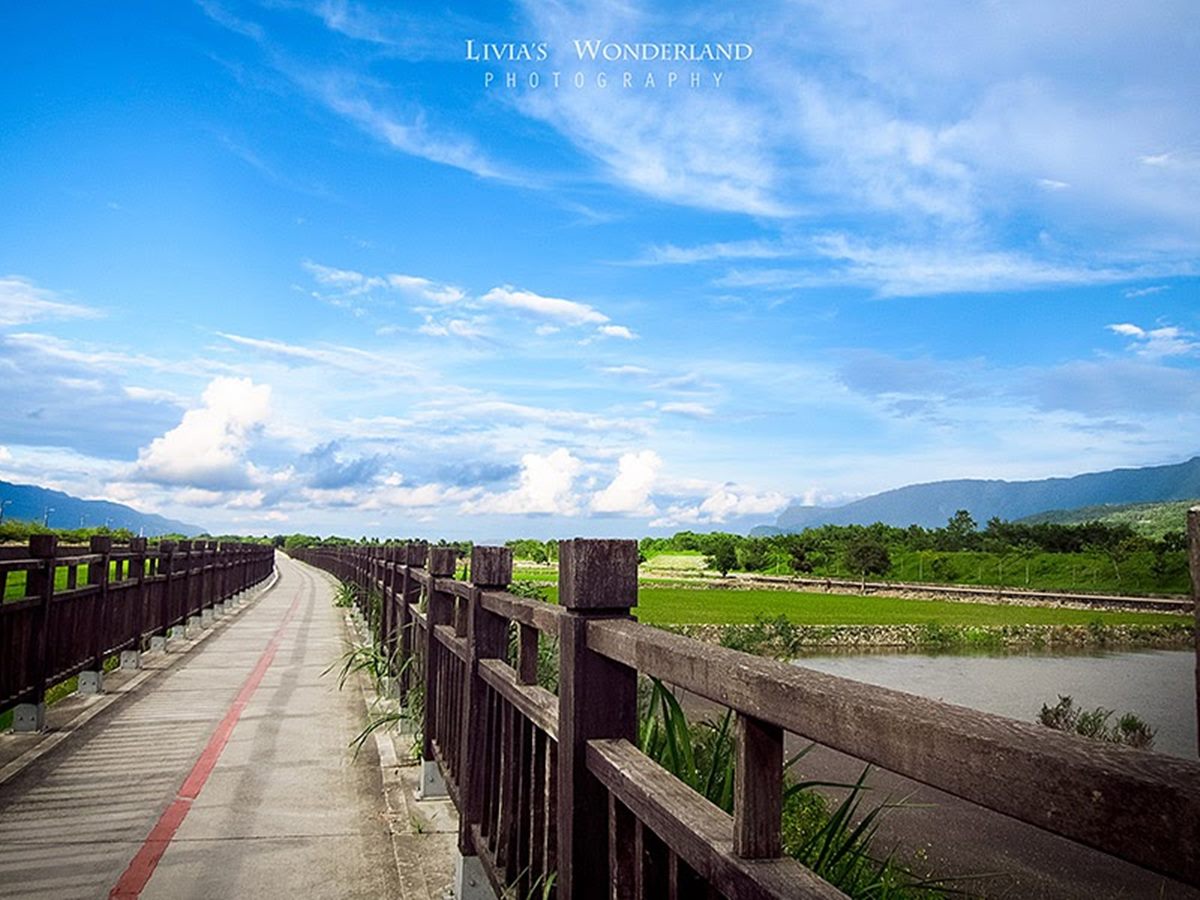 關山環鎮自行車道是全台第一條休閒專用自行車道。（圖／Livia's Wonder land薇笑樂園提供）