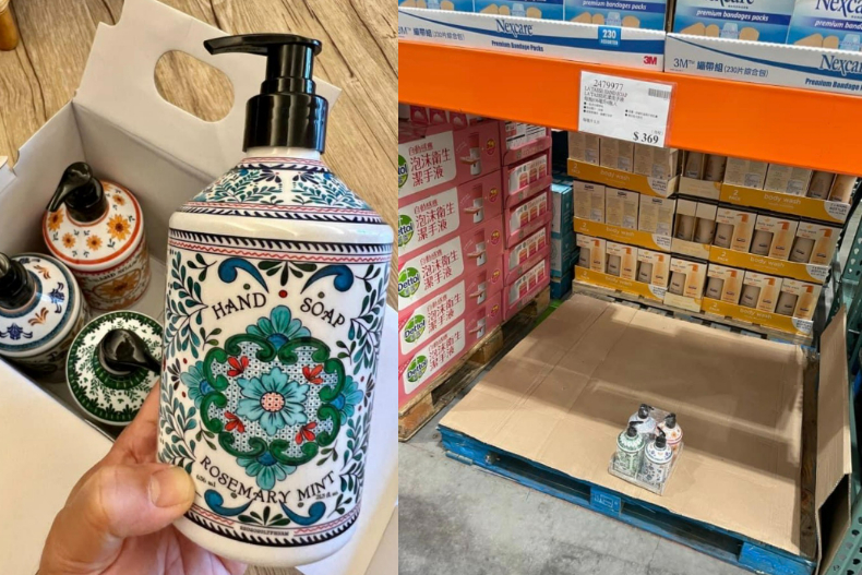 洗手乳被搶購一空。(圖/翻攝自COSTCO好市多商品經驗老實說)