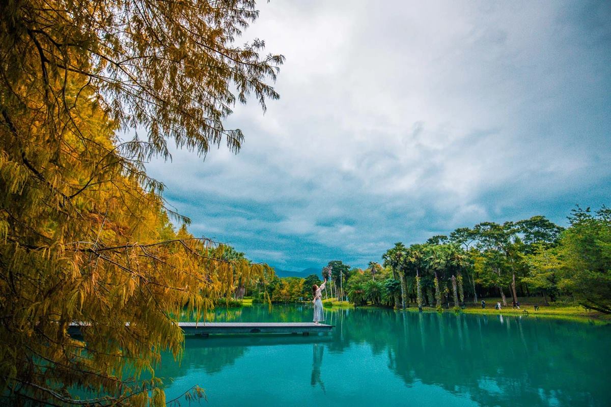 雲山水夢幻湖的景色相當美麗。（圖／大手牽小手玩樂趣提供）