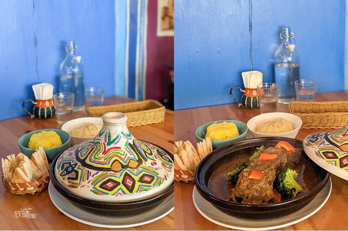 塔吉摩洛哥料理的香料慢燉牛肋排，肉質超級軟嫩。（圖／美食旅遊生活分享。欣晴提供）