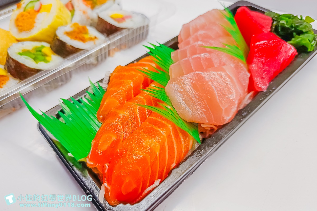 台中「阿裕壽司」的綜合生魚片裡面共有10片。(圖/小佳的幻想世界提供)
