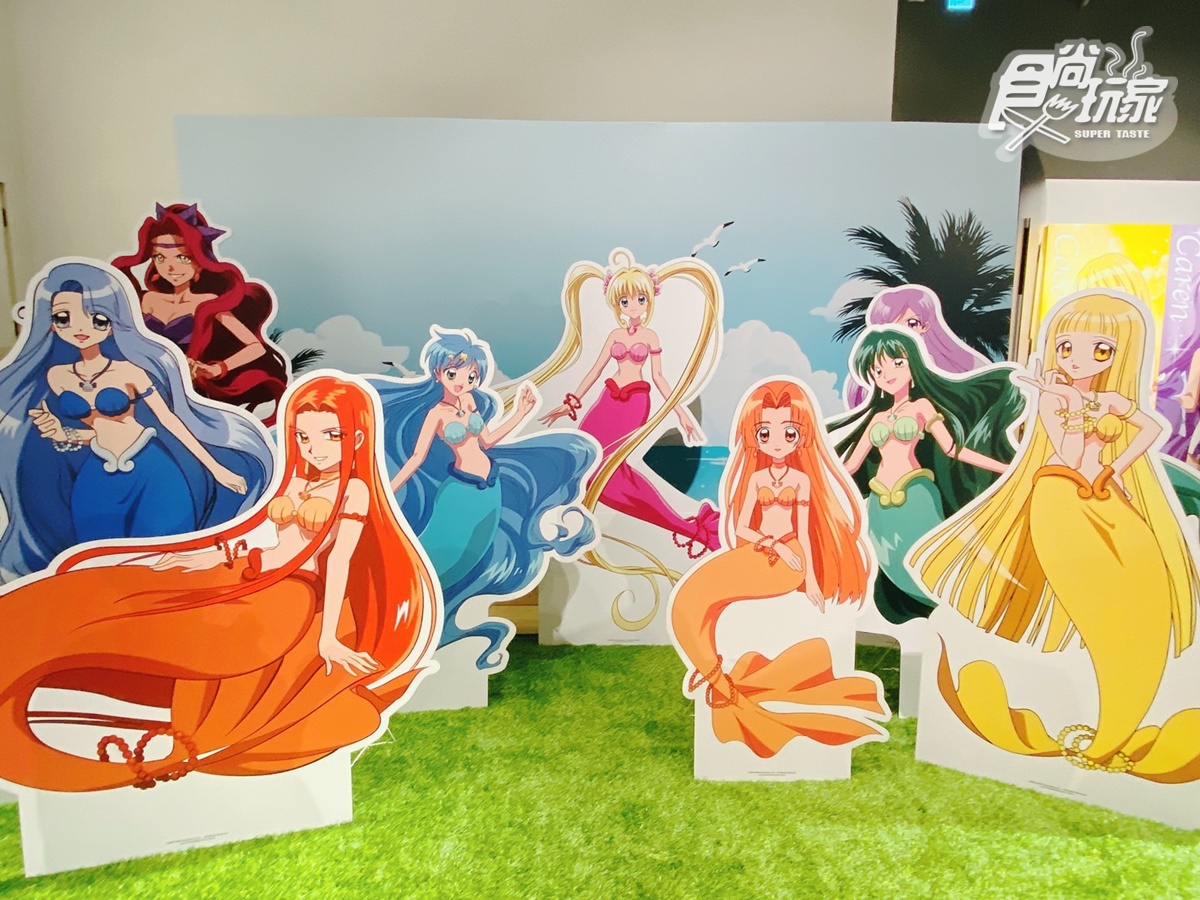展覽內有多種情境的拍照打卡專區,還有角色人形立牌可合影。(圖/食尚玩家)