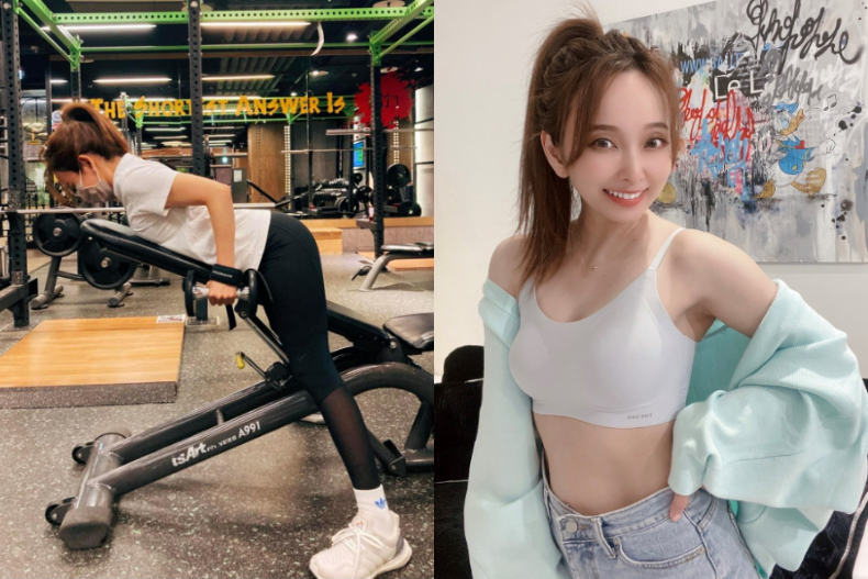 運動可以幫助代謝,特別是吃完重口味後水腫,更需要排汗。(圖/翻攝自愛紗IG)