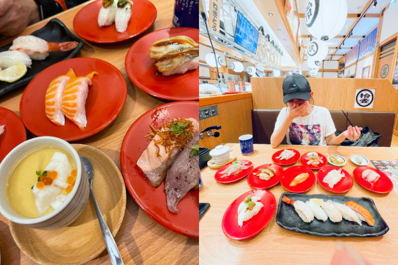 愛紗喜歡吃日式料理、生魚片,但一餐只吃6貫。(圖/翻攝自愛紗IG)