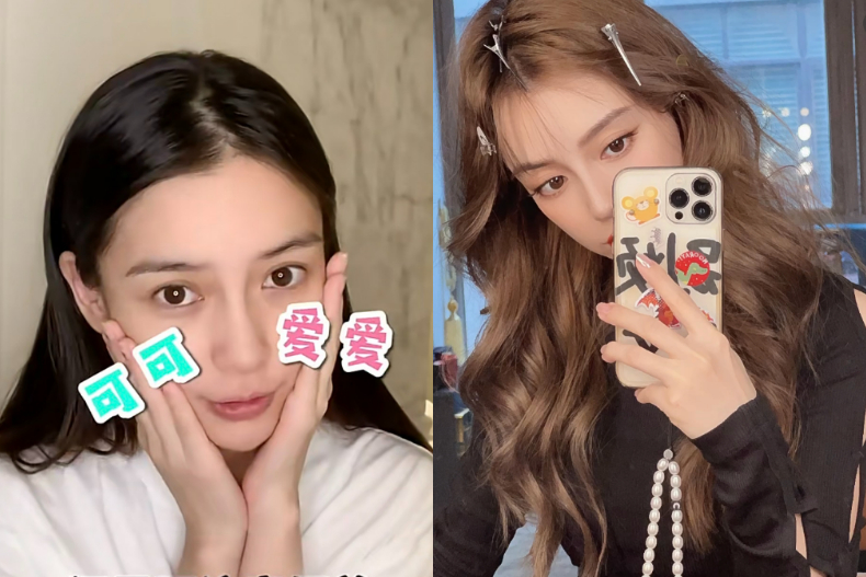 Angelababy過往留著接近原生黑髮的深髮色。(圖/翻攝自小紅書@Angelababy)