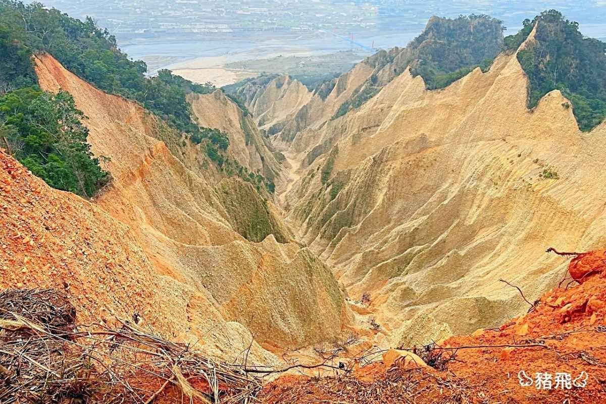 火炎山有「台版美國大峽谷」的美名。(圖/豬飛小姐的彩色生活提供)