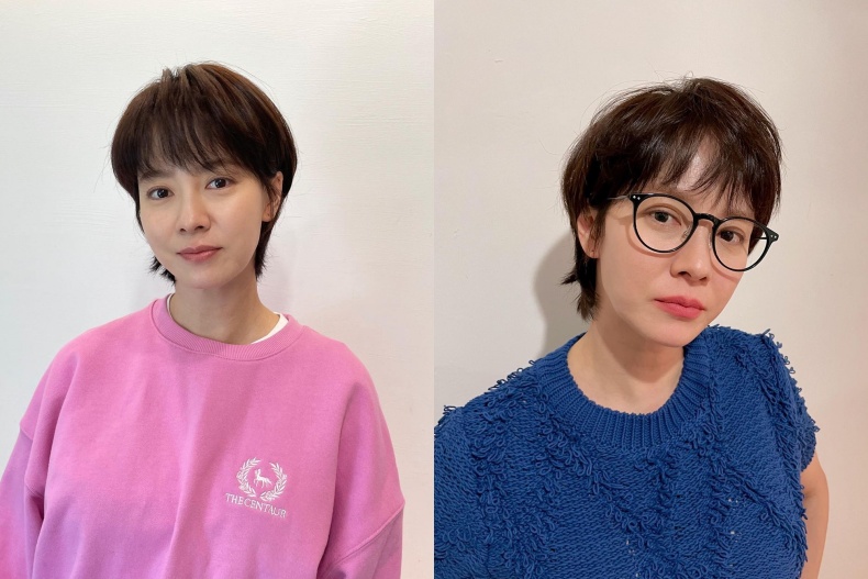 極短髮很挑臉型。(圖/翻攝自IG@my_songjihyo)