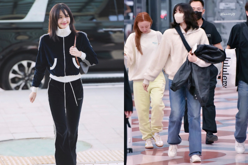 Lisa近期機場穿搭狀態超好。（圖／翻攝自小紅書）