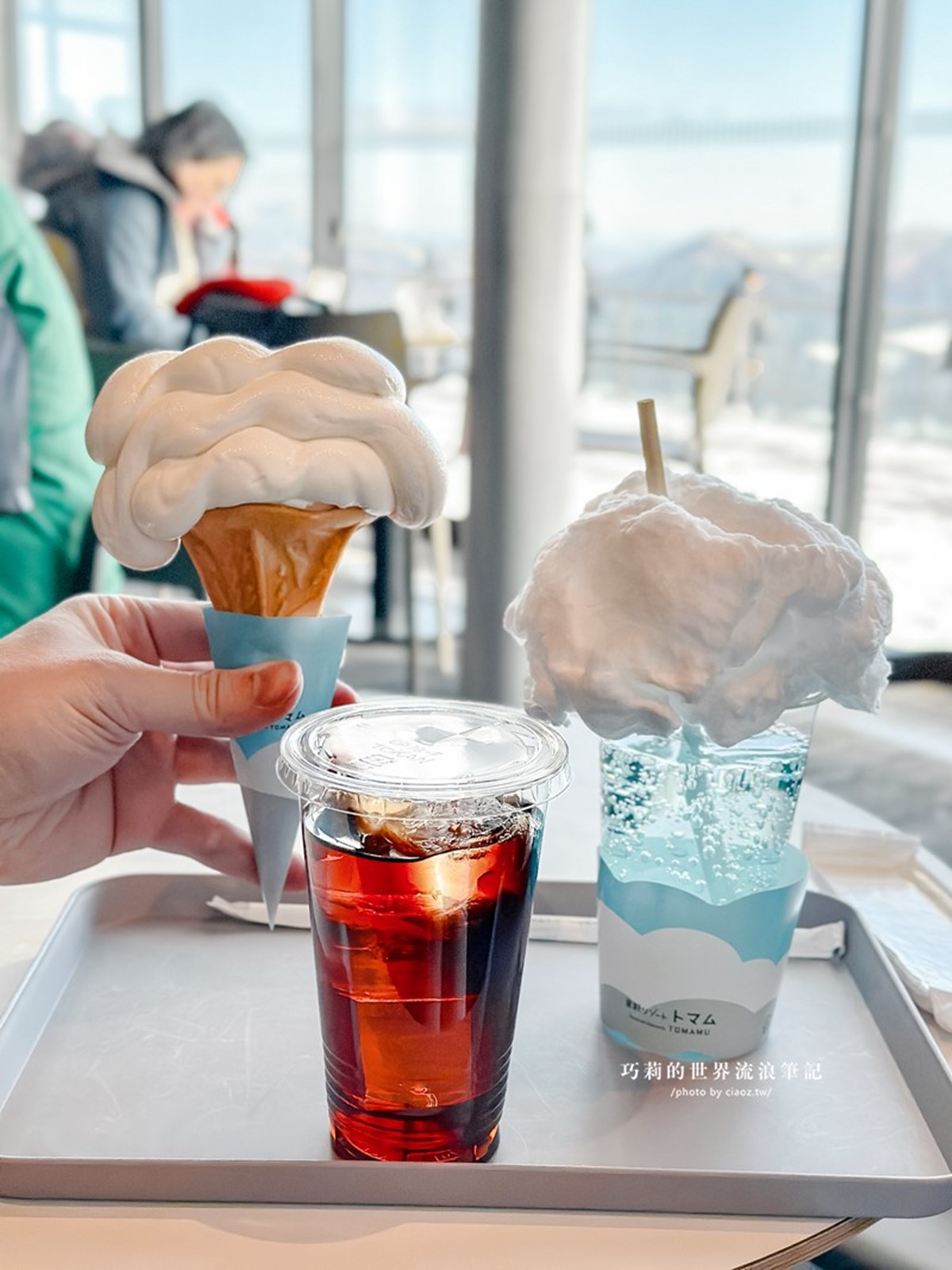 雲之咖啡廳有超可愛的甜點和飲料。（圖／巧莉的世界流浪筆記提供）