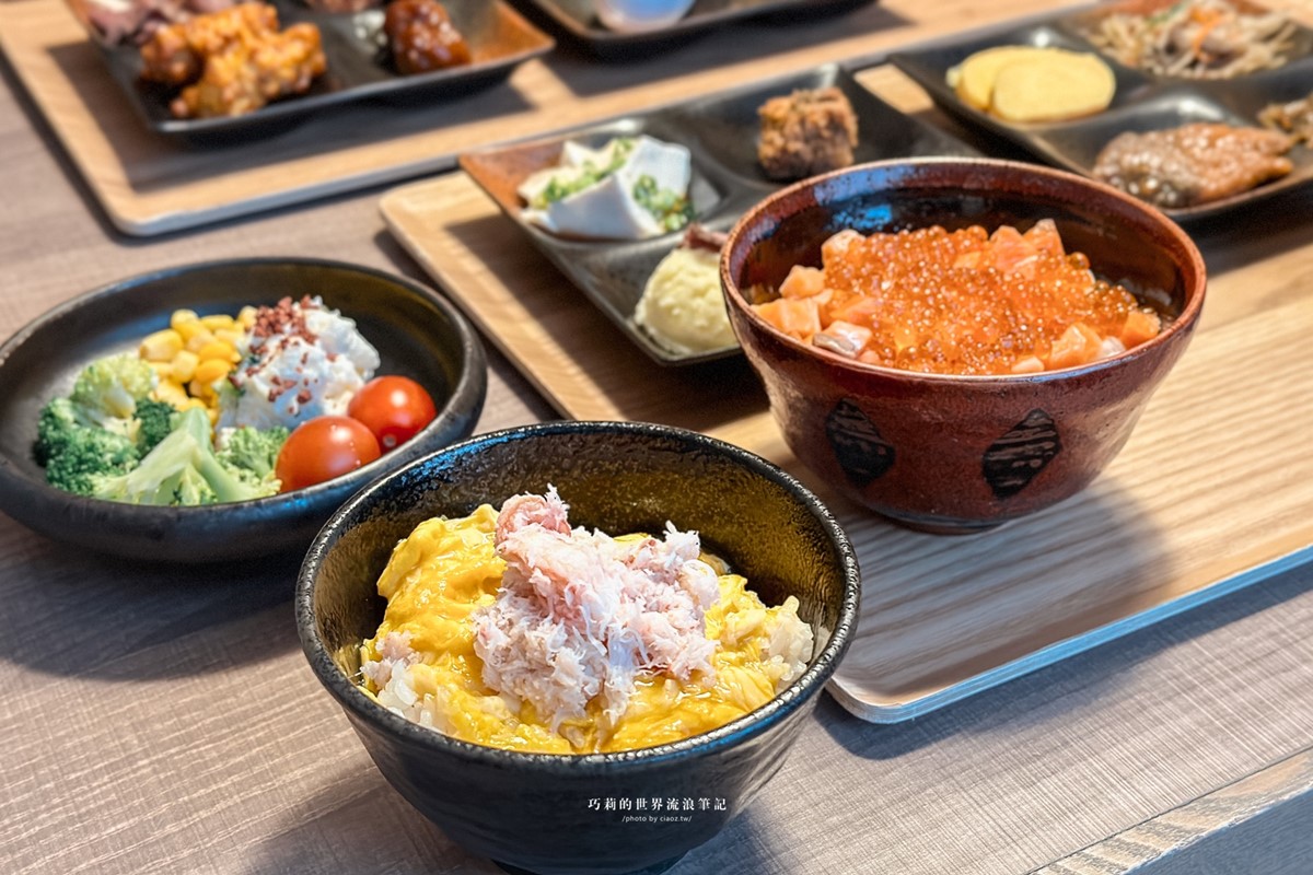 度假村內有６種早餐選擇，也嘗得到北海道的海鮮丼。（圖／巧莉的世界流浪筆記提供）