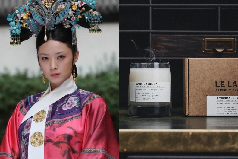 華妃代表香氛:LE LABO 香氛蠟燭 降龍涎香17。(圖/翻攝自《後宮甄嬛傳》、各品牌)