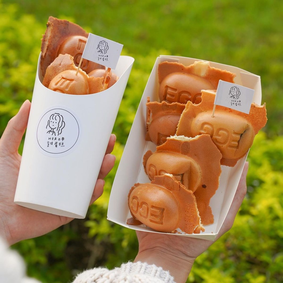 「Her呷 雞蛋糕」以可愛的餐車做招牌。(圖/算命的說我很愛吃 提供)