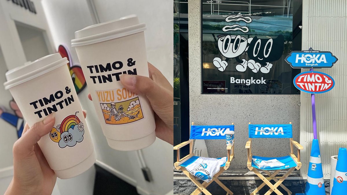 曼谷潮流咖啡品牌「Timo & Tintin」除了現場烹煮咖啡，也會帶來不少特色周邊商品。（圖／ 森ノ市 Mori Market提供）