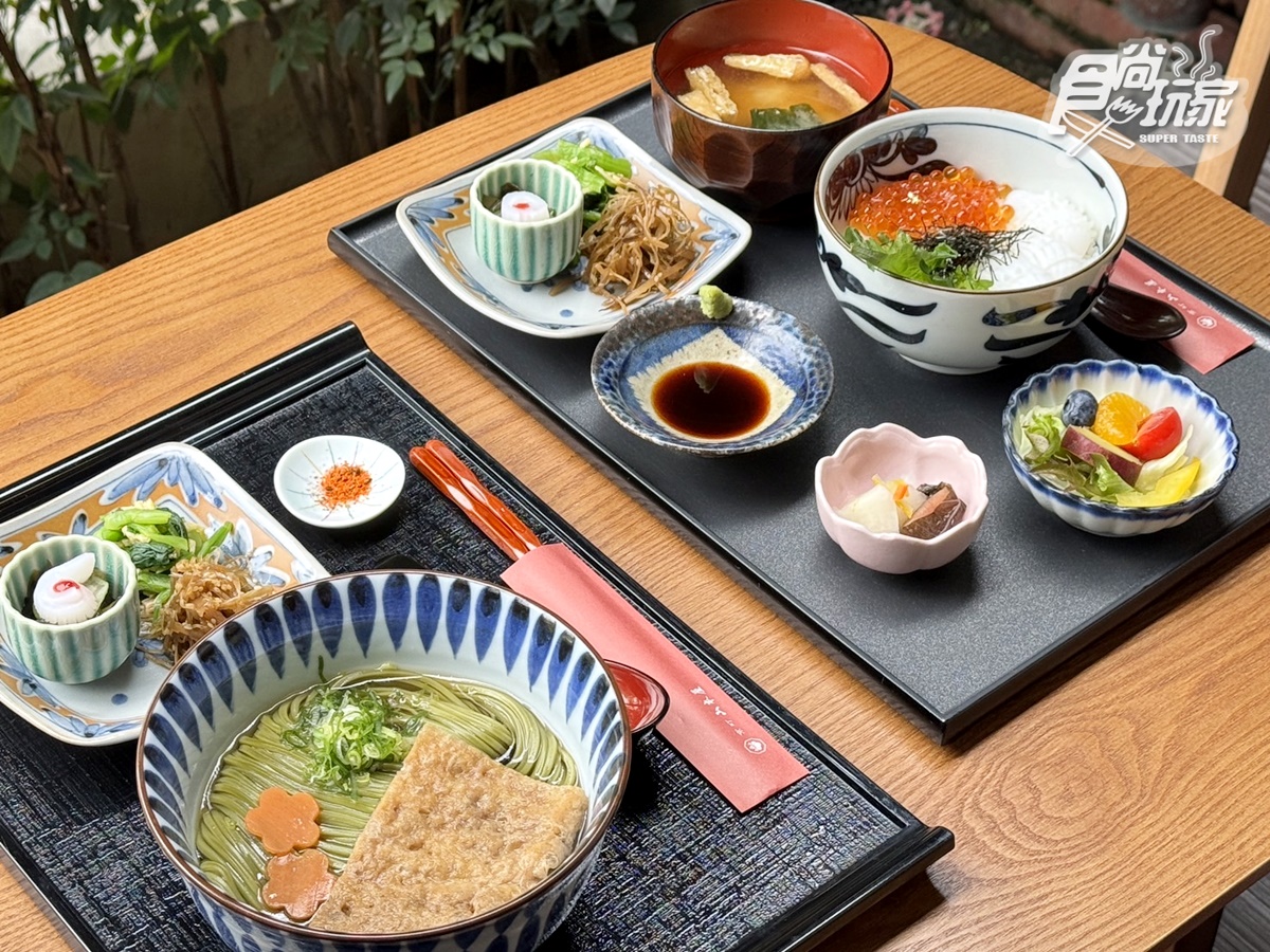 「花枝鮭魚卵丼飯定食」每口都吃得到最新鮮的滋味。(圖/陳倍玉攝)