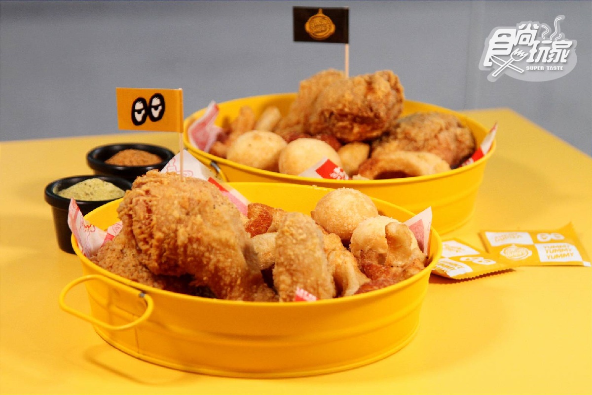 堪稱個人大滿足餐的「飛行員特餐」(269元)。(圖/法大炸雞提供)