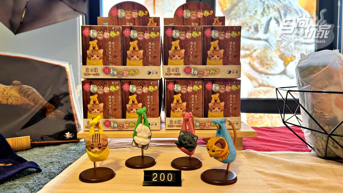 現場還有販售這次與特展聯名的貓咪盲盒。(圖/陳怡璇 攝)