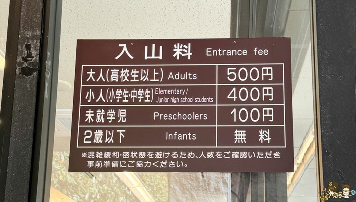 進入勝尾寺會需要門票,成人約台幣103元。(圖/跟著尼力吃喝玩樂提供)
