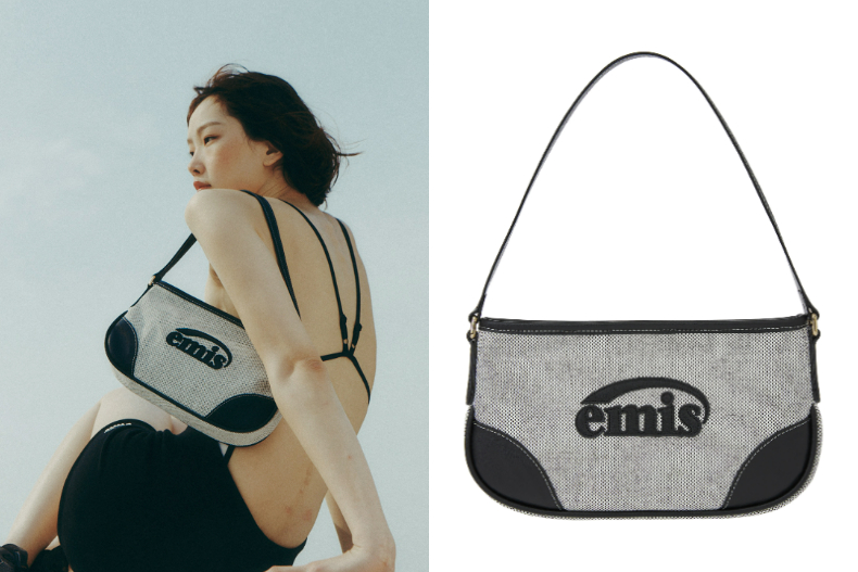 emis CANVAS LEATHER MINI BAG。(圖/翻攝自@jin_a_nanaIG、emis官網)