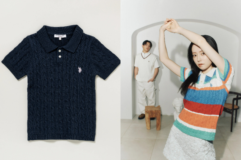 U.S. Polo Assn.針織 Polo衫。（圖／翻攝自IG@uspoloassn_jp、U.S. Polo Assn.官網）