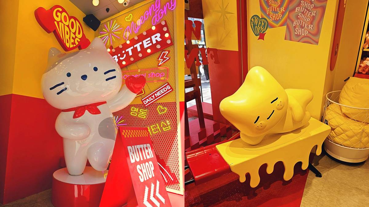 「BUTTER」明洞店以可愛的商品和亮眼的裝潢風靡於韓國年輕人,除了入手療癒雜貨,店內可愛的布景拍照也好看。(圖/Yuki's Life提供)