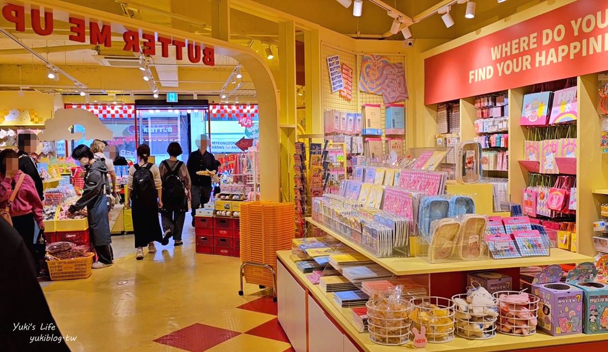 「BUTTER」明洞店必須慎入,各種色彩繽紛的小東西,看了就讓人心情很好,小心買到出不來。(圖/Yuki's Life提供)