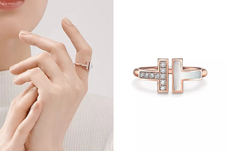 Tiffany T Wire 線圈戒指。（圖／翻攝自Tiffany & Co.官網）
