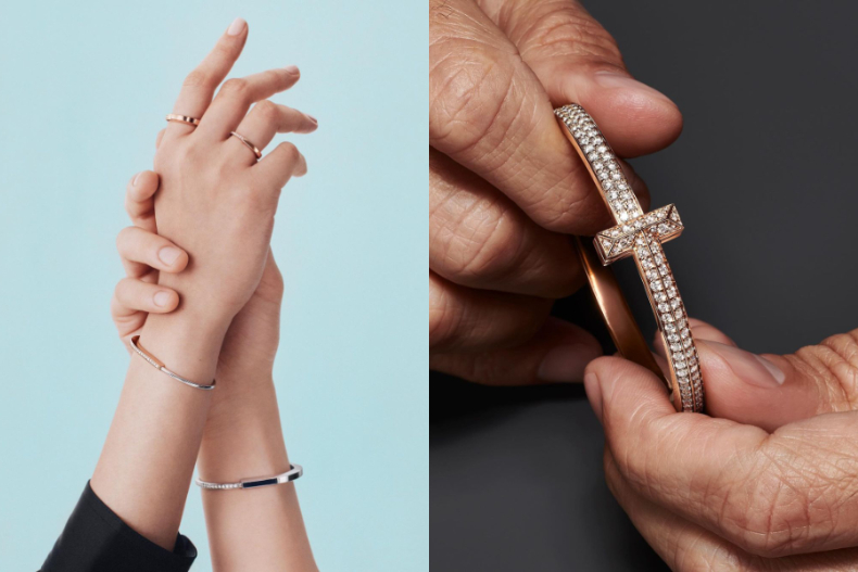 Tiffany & Co.只能戴右手。（圖／翻攝自Tiffany & Co.官網、IG@tiffanyandco）