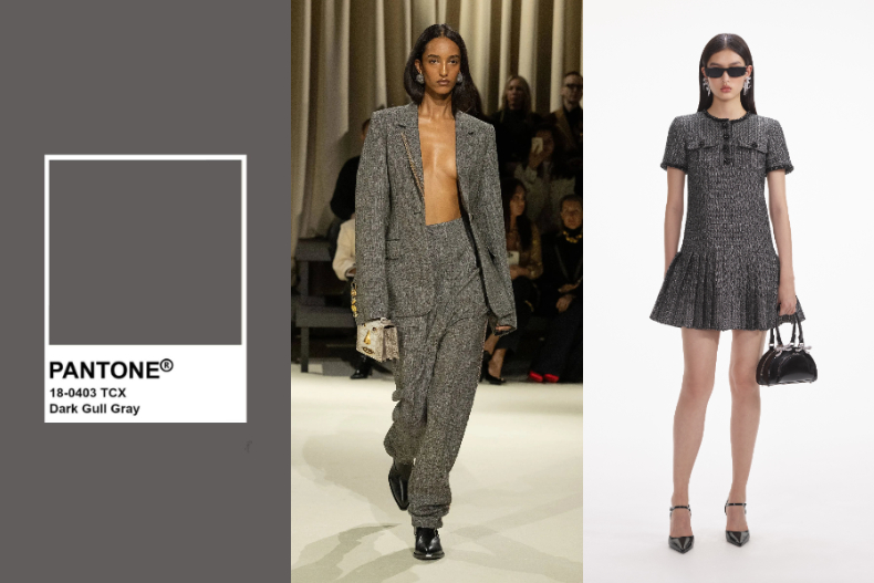 Dark Gull Gray 深鷗灰。(圖/Pantone、Schiaparelli、self-portrait提供)