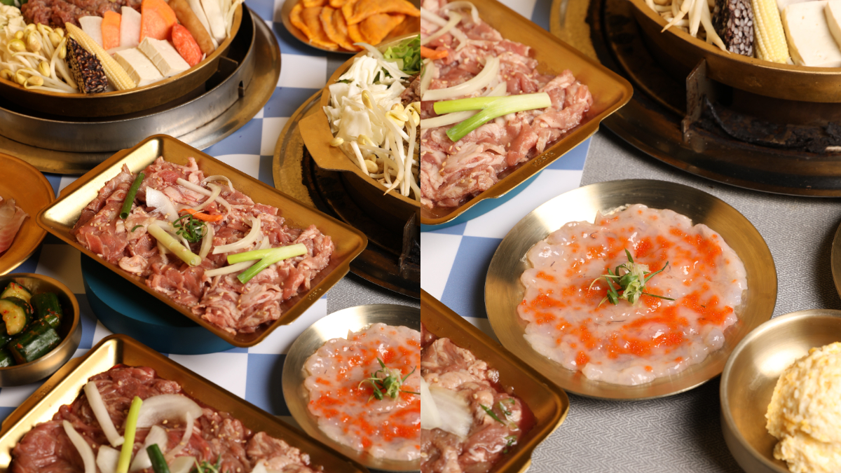 「朴庶韓國銅盤烤肉」與《食尚玩家》APP合作獨家優惠，於9/23～10/13推出「海鮮或肉肉８選１」的活動，提供1000張優惠券。（圖／築間集團提供）
