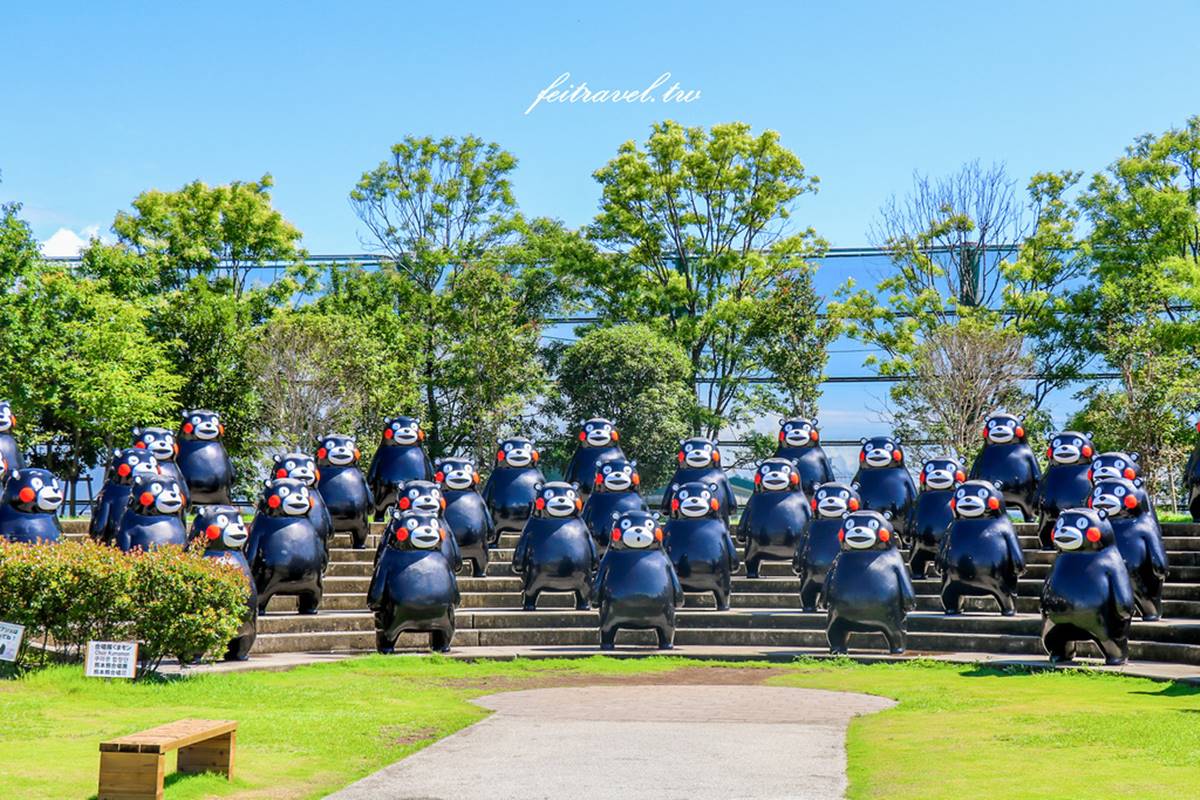 位於熊本的「熊本熊港八代公園」占地2公頃,共有多達84隻的熊本熊在這裡出沒。(圖/加小菲愛碎碎念提供)