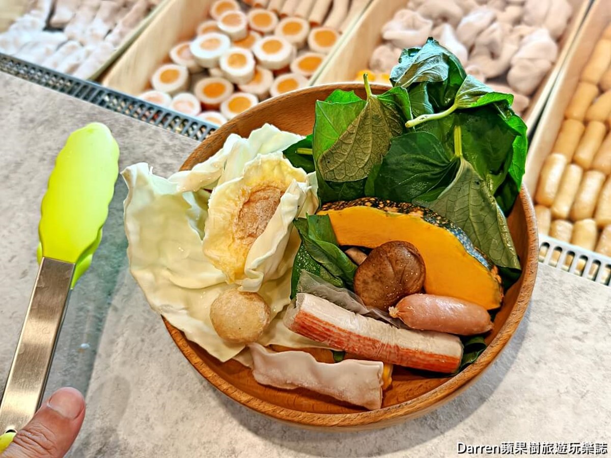 自助吧的蔬果都是和菜農合作新鮮直送。(圖/DARREN蘋果樹旅遊玩樂誌提供)