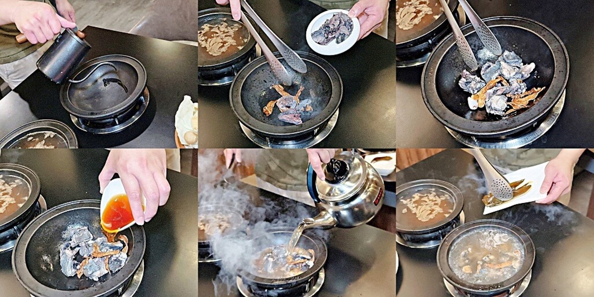 炒鍋系列會由店員幫忙爆香鍋底。(圖/DARREN蘋果樹旅遊玩樂誌提供)